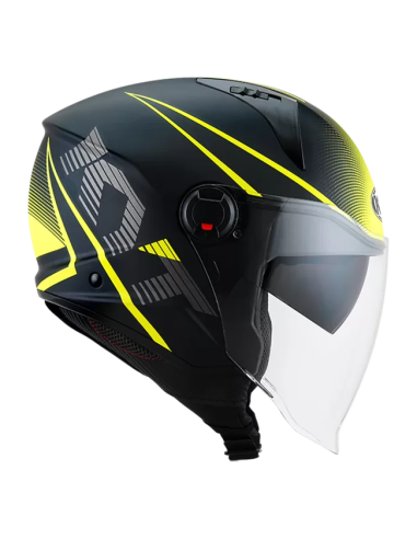 Casco KYT D-CITY Colorful Amarillo Fluo