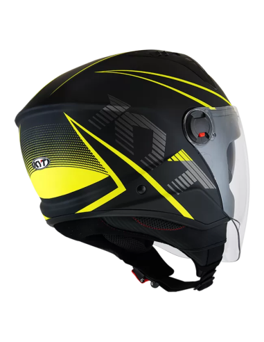Casco KYT D-CITY Colorful Amarillo Fluo