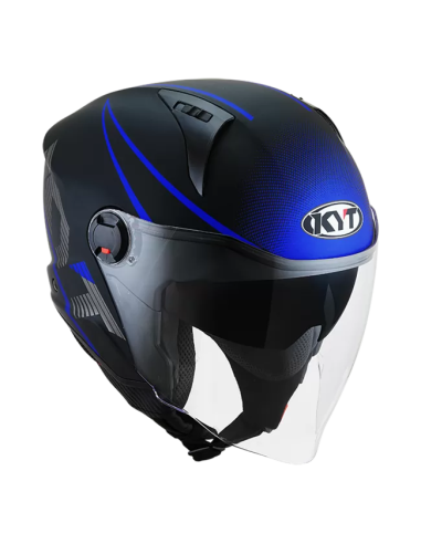 Casco KYT D-CITY Colorful Azul Mate