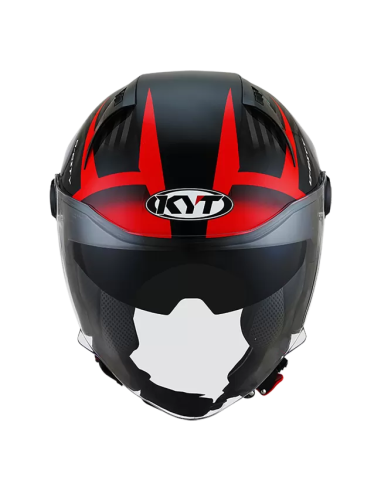 Casco KYT D-CITY Lucent Negro/Rojo