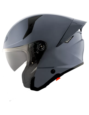 Casco KYT TTR-Jet Plain GRL Gris