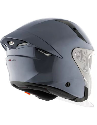 Casco KYT TTR-Jet Plain GRL Gris