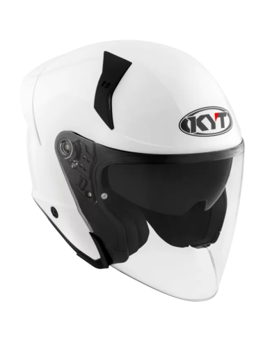 Casco KYT TTR-Jet Plain Blanco