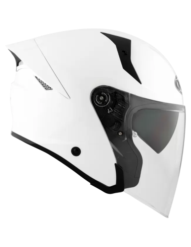 Casco KYT TTR-Jet Plain Blanco