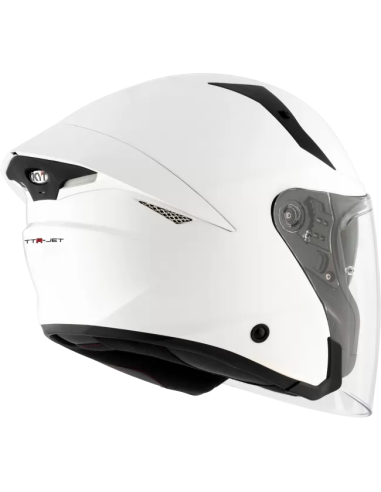 Casco KYT TTR-Jet Plain Blanco