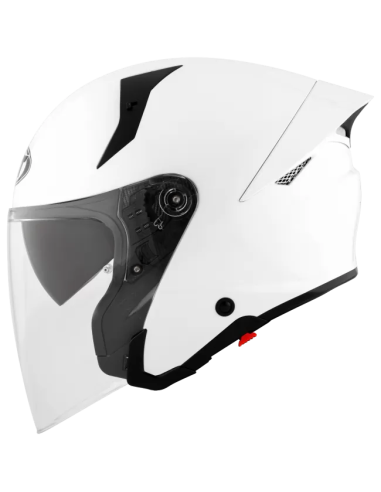 Casco KYT TTR-Jet Plain Blanco