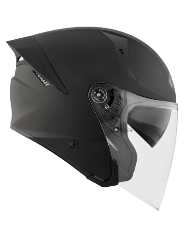 Casco KYT TTR-Jet Plain Negro Mate