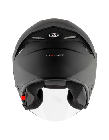 Casco KYT TTR-Jet Plain Negro Mate