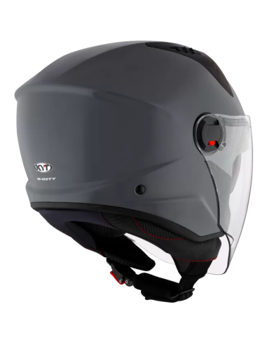 Casco KYT D-City Plain GRL Gris