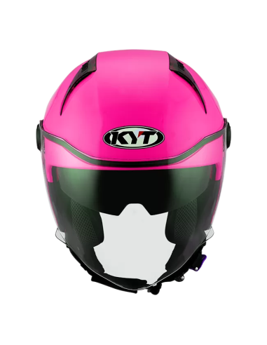 Casco KYT D-City Plain Fuxia Fluo