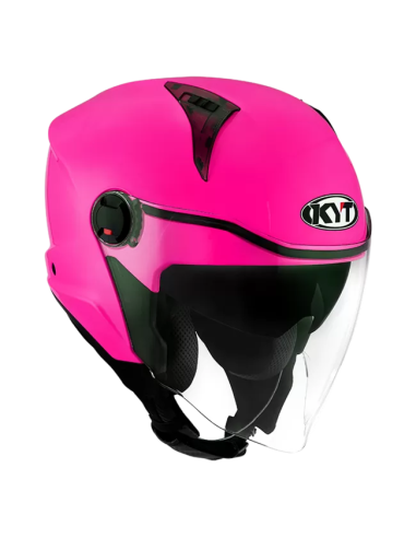 Casco KYT D-City Plain Fuxia Fluo