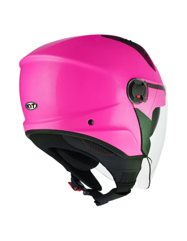 Casco KYT D-City Plain Fuxia Fluo