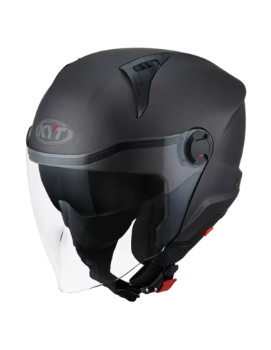 Casco KYT D-City Plain Negro Metalico...