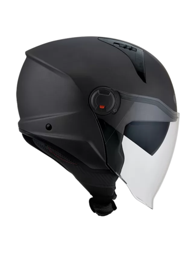 Casco KYT D-City Plain Negro Metalico...