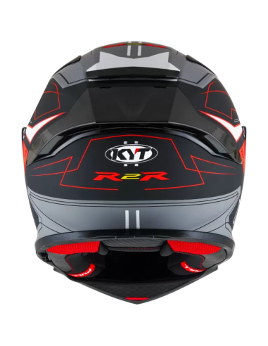 Casco KYT R2R LED Negro/Gris Mate