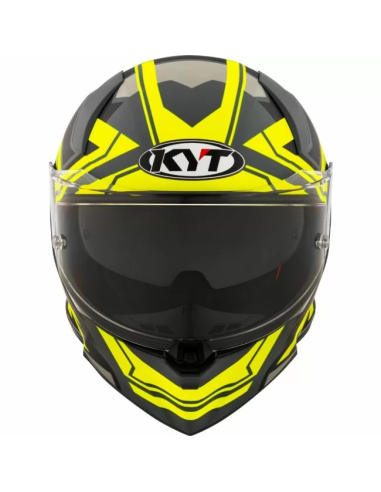 Casco KYT R2R Octane Amarillo Fluo Mate