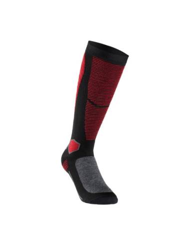 Calcetines SIXS Mot Merino V3 Negro/Rojo