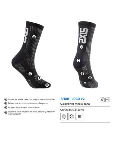 Calcetines SIXS Short Logo V2 Negro