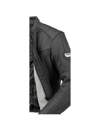 Chaqueta RAINERS Cuero Lemans Negro