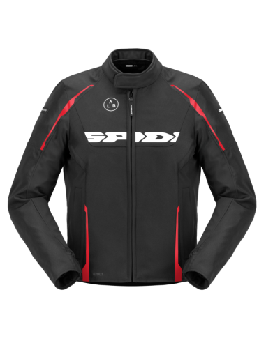 Chaqueta SPIDI Dragon H2OUT® Negro/Rojo