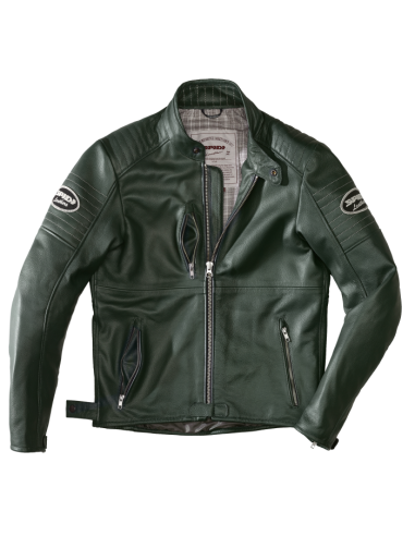 Chaqueta SPIDI Cuero Clubber Verde/Hielo