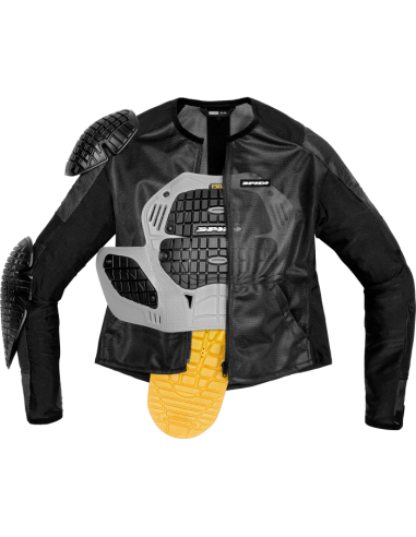 Chaqueta SPIDI Base-1 Armor Negro