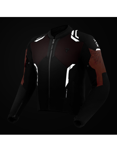 Chaqueta REBELHORN Jax Negro/Rojo