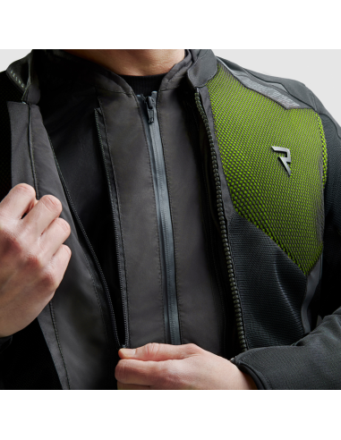 Chaqueta REBELHORN Jax Negro/Amarillo...