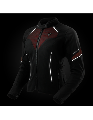 Chaqueta REBELHORN Jax Lady Negro/Rojo
