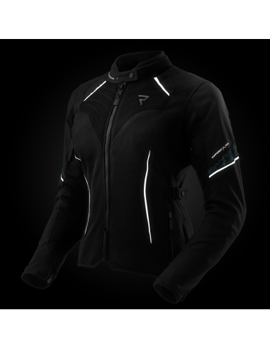 Chaqueta REBELHORN Jax Lady Negro/Azul
