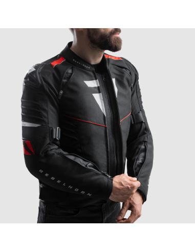 Chaqueta REBELHORN Vandal 2 Negro/Rojo