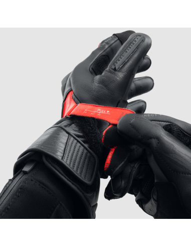 Guantes REBELHORN Viper Negro/Rojo