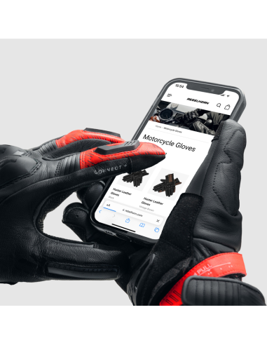 Guantes REBELHORN Viper Negro/Rojo