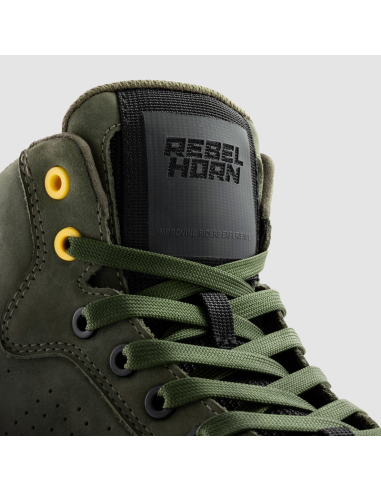Botas REBELHORN Cuero Spike Oliva