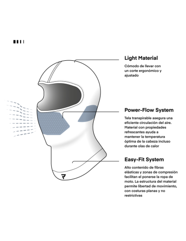 Balaclava REBELHORN Freeze II Negro