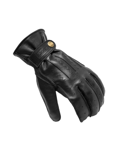 Guantes MOORE Cuero Scrambler Negro
