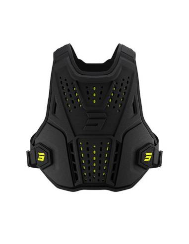 Peto Protector SHOT Negro/Amarillo Fluo