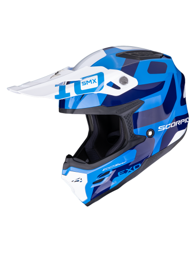 Casco SCORPION SMX-10 Leap Azul/Blanco