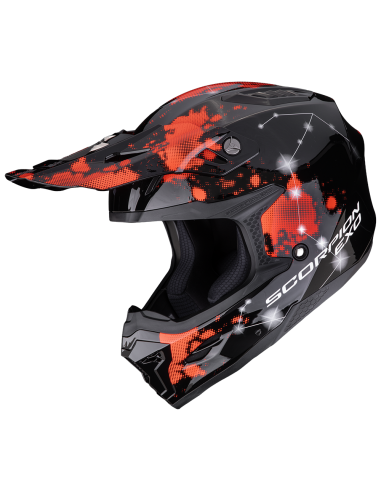 Casco SCORPION SMX-10 Vibe Negro/Rojo