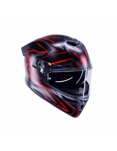 Casco AGV K5 Astralix Negro/Rojo Mate