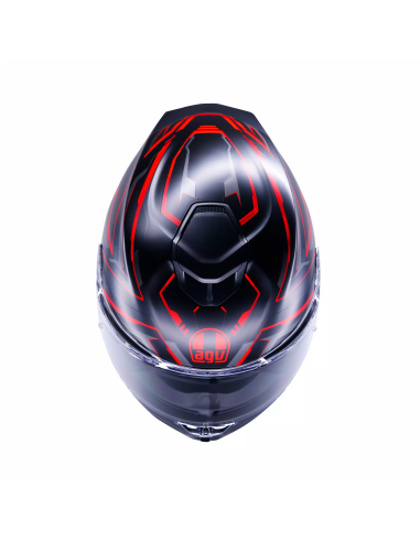 Casco AGV K5 Astralix Negro/Rojo Mate