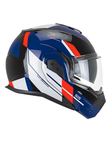 Casco CGM Verso Negro/Azul/Rojo Brillo