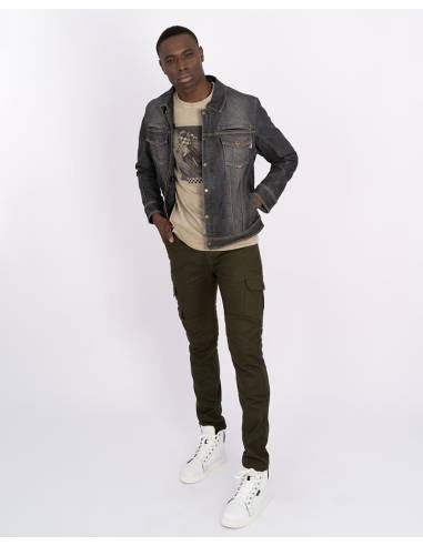 Chaqueta BY CITY Kansas Man Negro