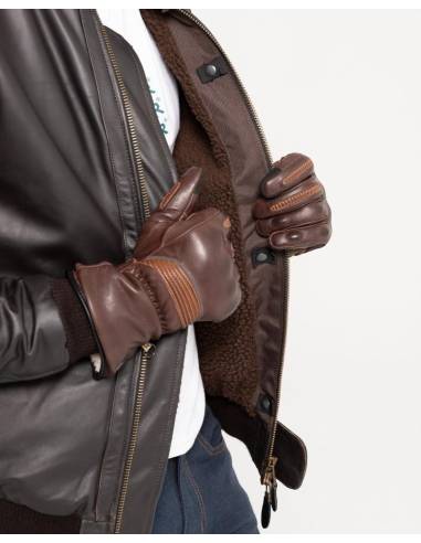 Guantes BY CITY Lyon Man Marrón