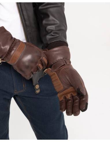 Guantes BY CITY Lyon Man Marrón