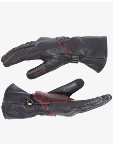 Guantes BY CITY Lyon Man Negro/Rojo