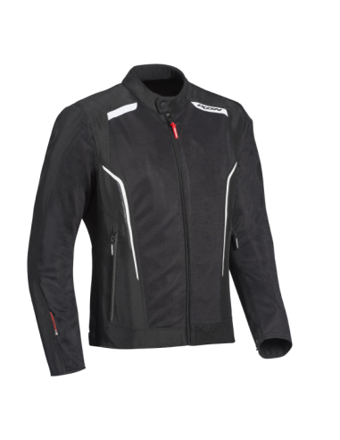 Chaqueta IXON Cool Air Negro-Blanco