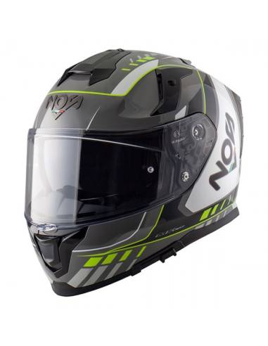 Casco NOS NS-10 MIG amarillo fluor