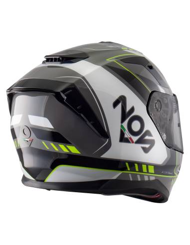 Casco NOS NS-10 MIG amarillo fluor